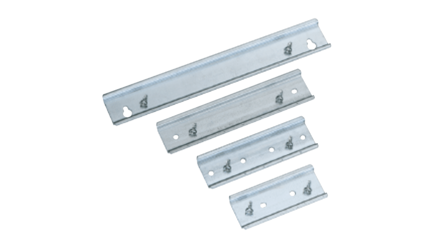 Altech Steel Slotted DIN Rail, Top Hat Compatible x 15mm x 5mm