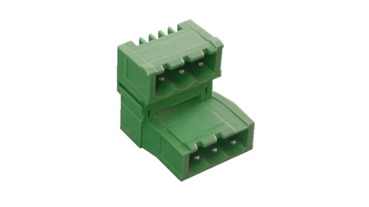 Altech Straight Through Hole Pluggable Terminal Block, 32 Contact(s), 5.08mm Pitch, 1 Row(s), Shrouded