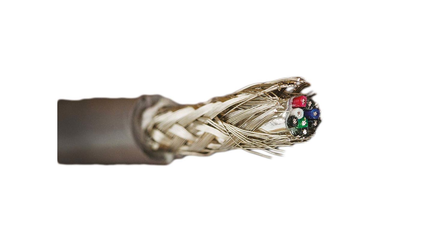 Câble de données Alpha Wire, 4 paires, 8x 0,14 mm 26 AWG, Blindé, 30m