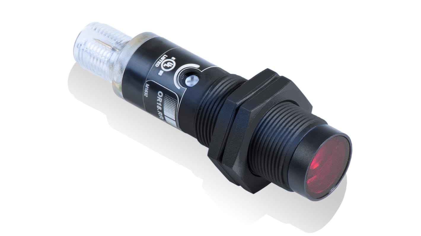 Baumer Retroreflective Photoelectric Sensor, Barrel Sensor, 4.5 m Detection Range