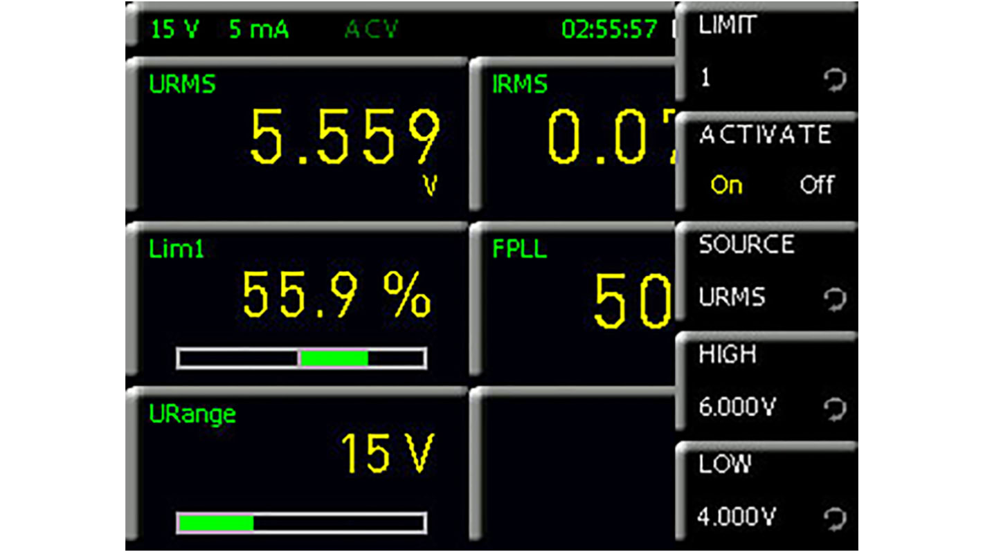 Software pro osciloskop, Pokročilý vstup/výstup HVC152, pro použití s: Analyzátor energie HMC8015 Rohde & Schwarz