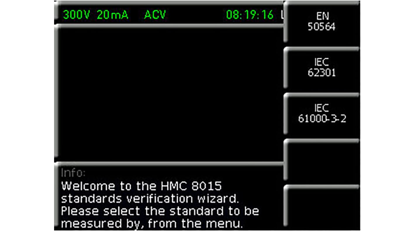 Rohde & Schwarz Oszilloskop-Software, Konformitätsprüfung für Netzanalysator HMC8015