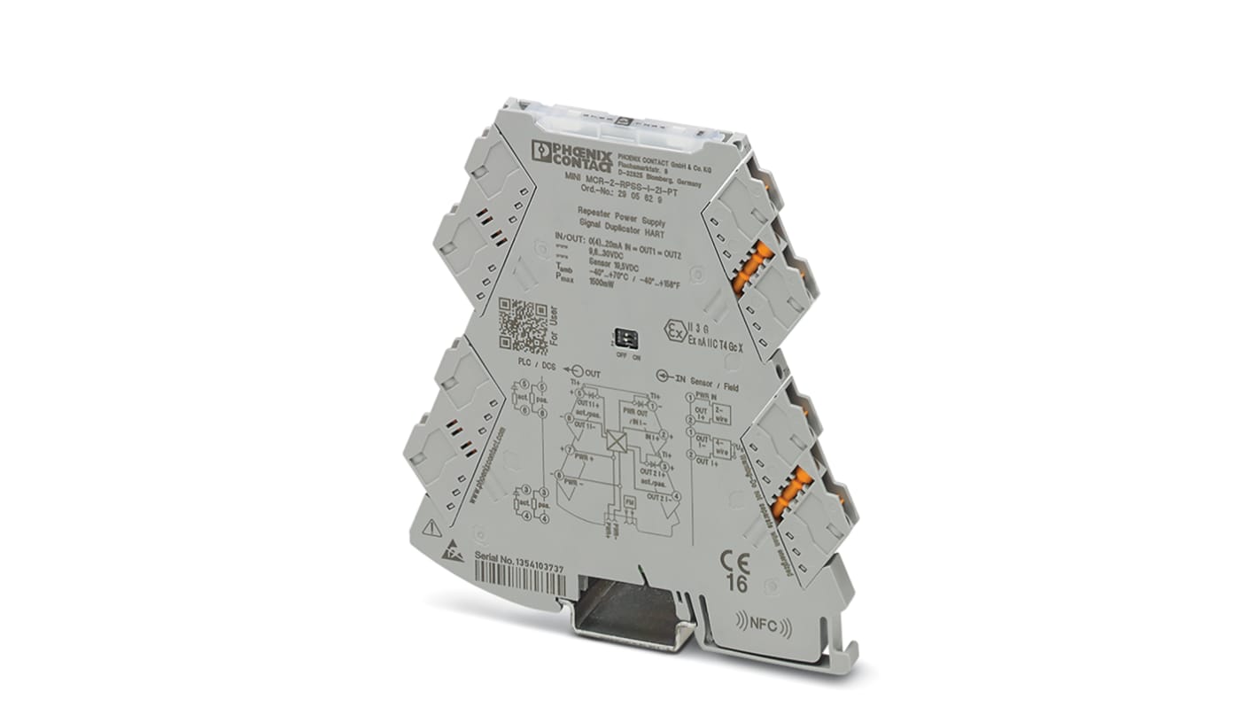 Phoenix Contact MINI MCR Signalwandler, Repeater-Netzteil 9.6 → 30V dc, Strom 0 → 20mA EIN / Strom 0