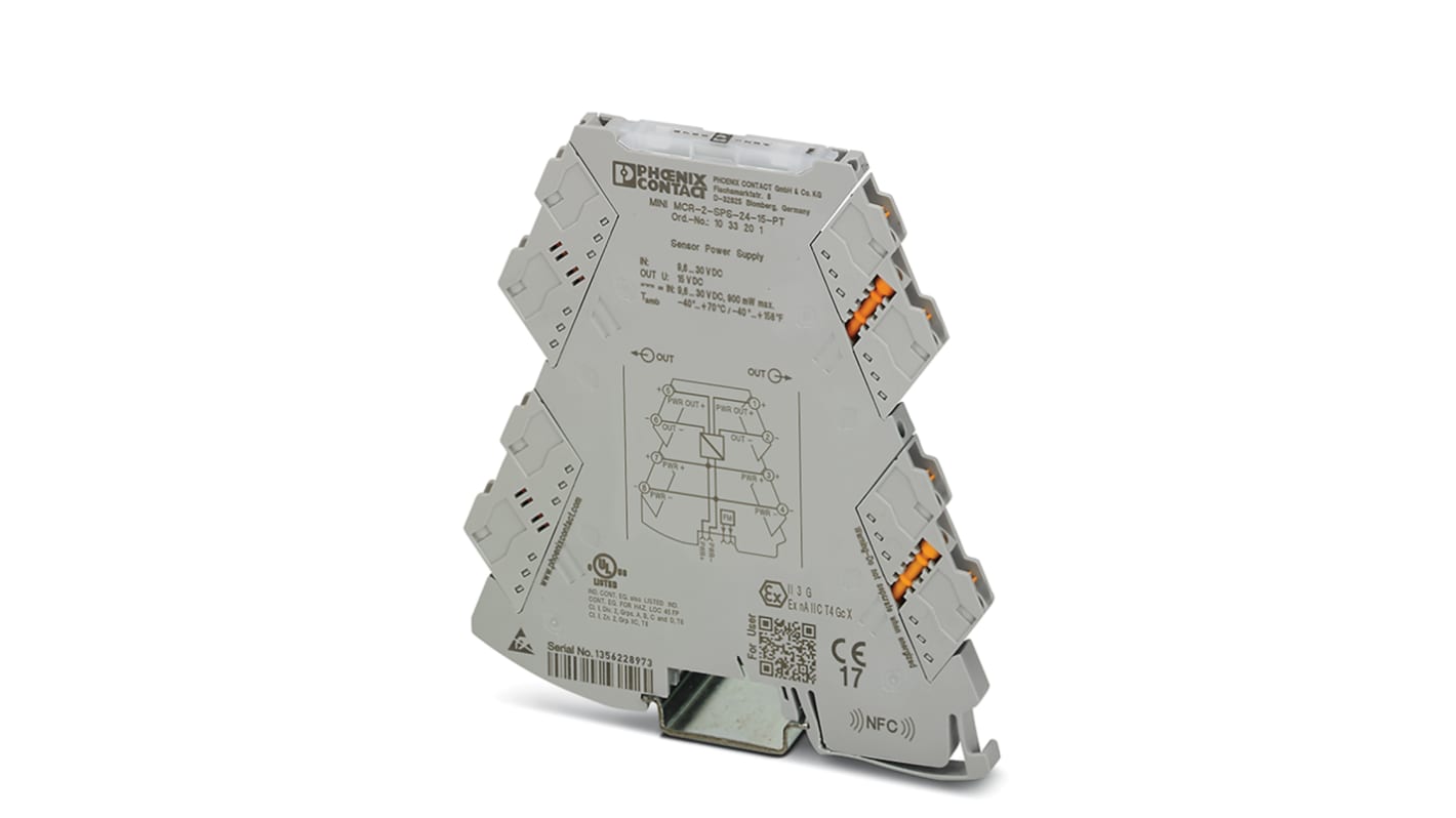 Conditionneur de signal Phoenix Contact MINI MCR 15V c.c., ATEX