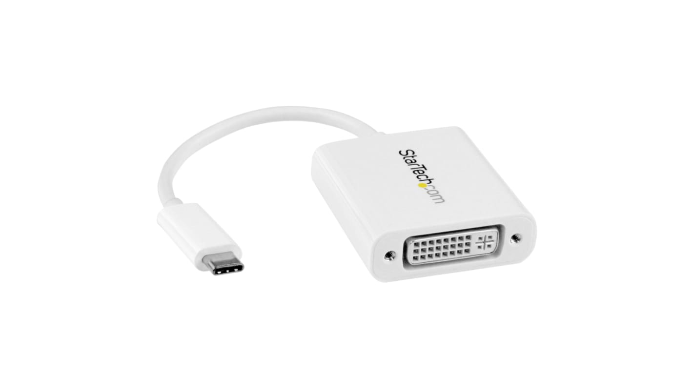 USB-C to DVI - plastic, white