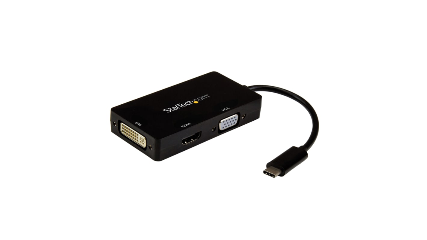 Adaptér, Thunderbolt 3, počet zobrazení: 1, 4K, typ USB: USB C, video připojení: DVI, HDMI, VGA, standard: USB 3.1