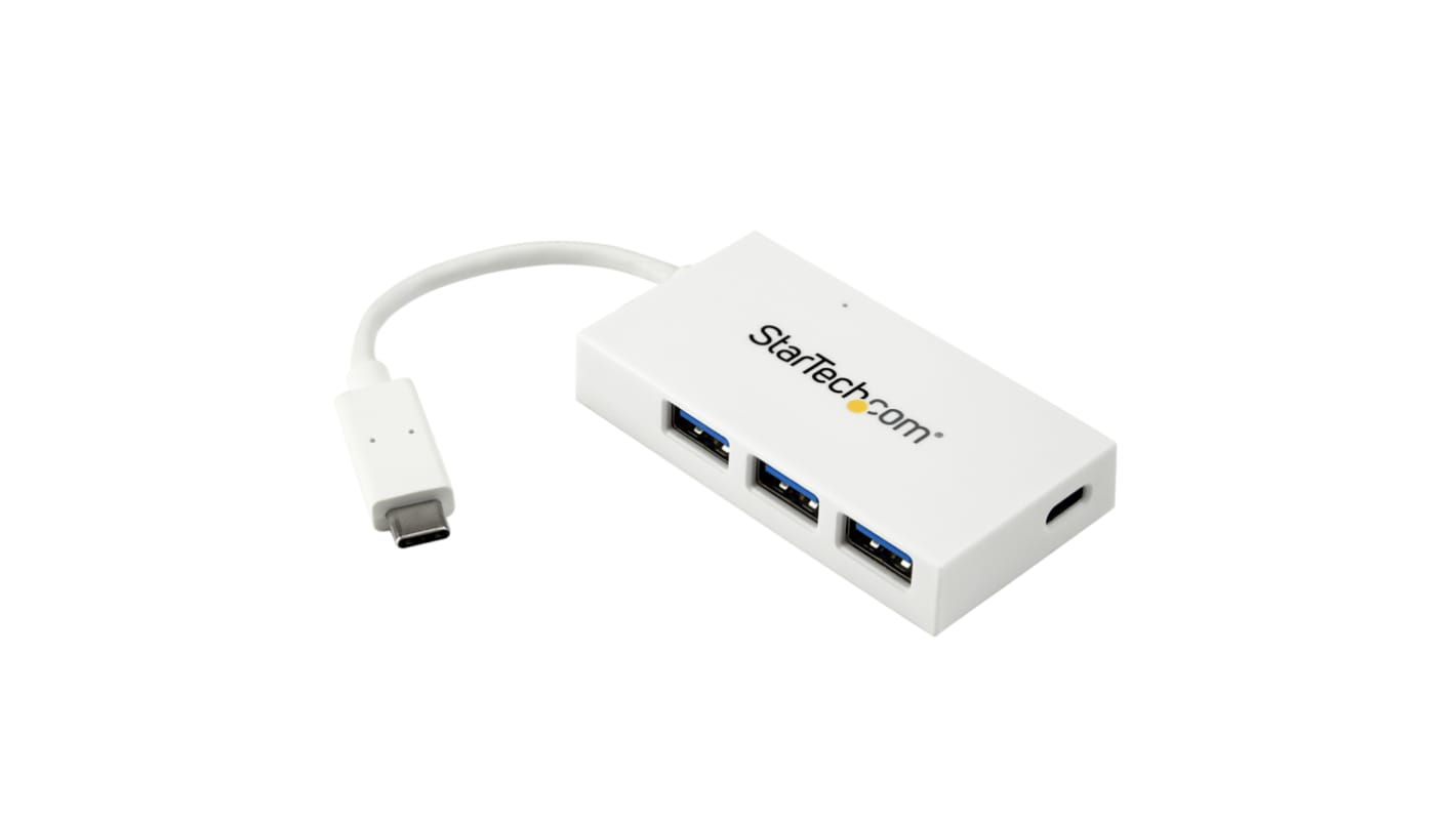 StarTech.com HB30C3A1CFBW USB elosztó, USB 3.0 USB 4 USB USB A, USB C