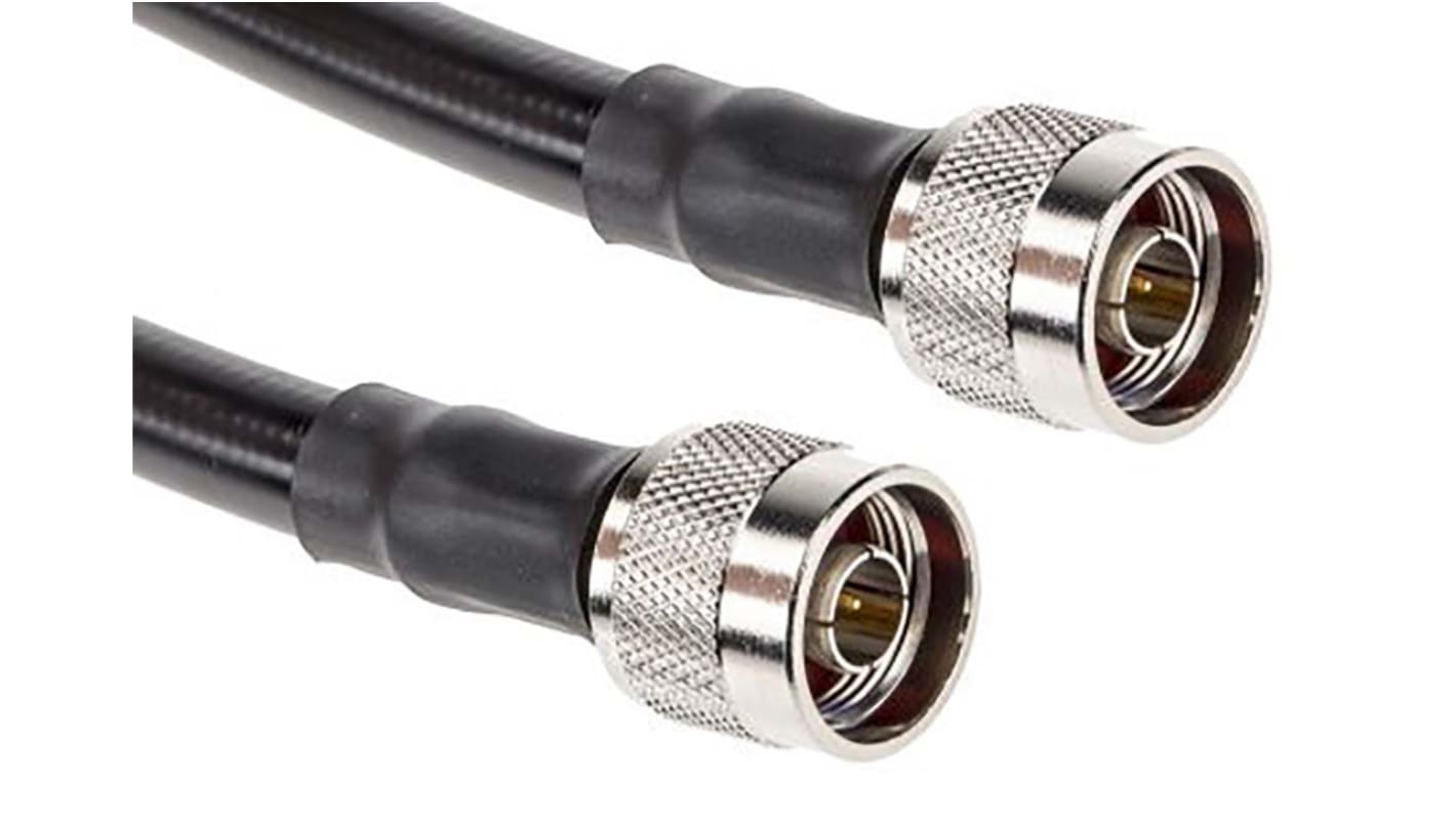 TE Connectivity Coaxial Cable, 1m, RG60 Coaxial, Terminated