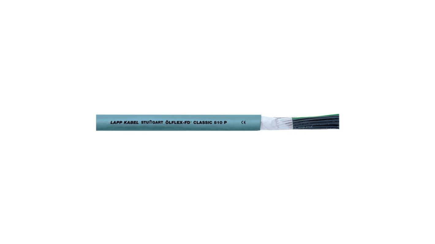 Lapp ÖLFLEX CLASSIC FD Control Cable, 7 Cores, 1 mm², YY, Unscreened, 25m, Grey PUR Sheath, 17 AWG