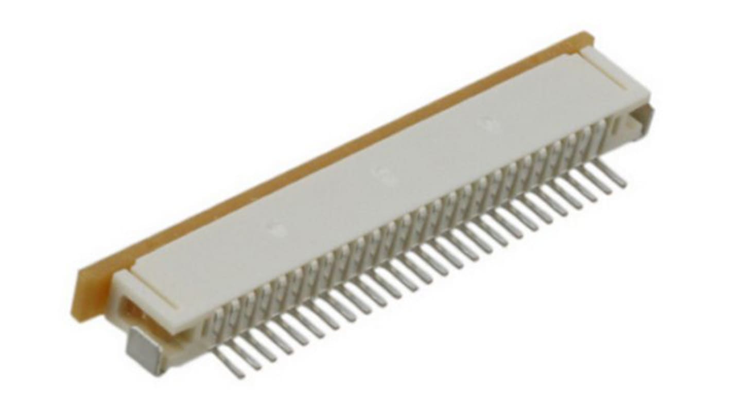 Conector FPC hembra Ángulo de 90° Molex serie Easy On de 26 vías, paso 1mm, 1 fila, para soldar