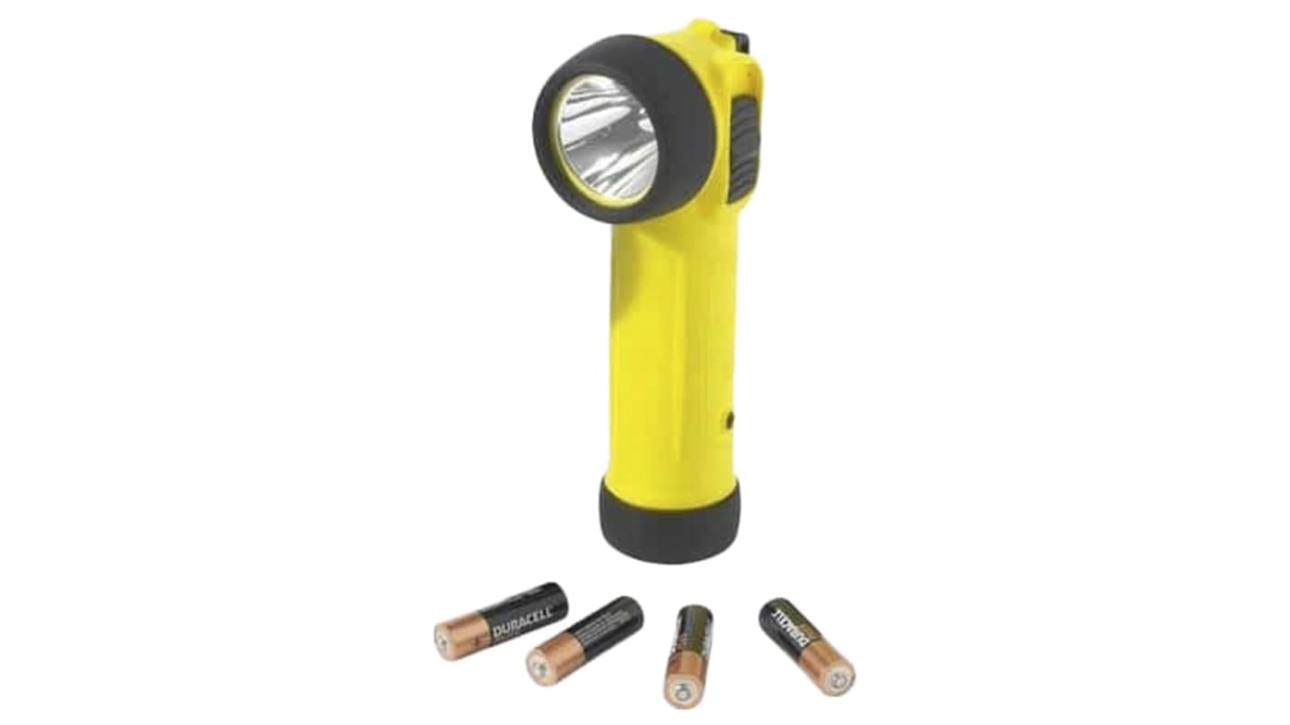 Wolf Safety TR-45 ATEX, IECEx LED Torch Yellow 50 lm, 195 mm