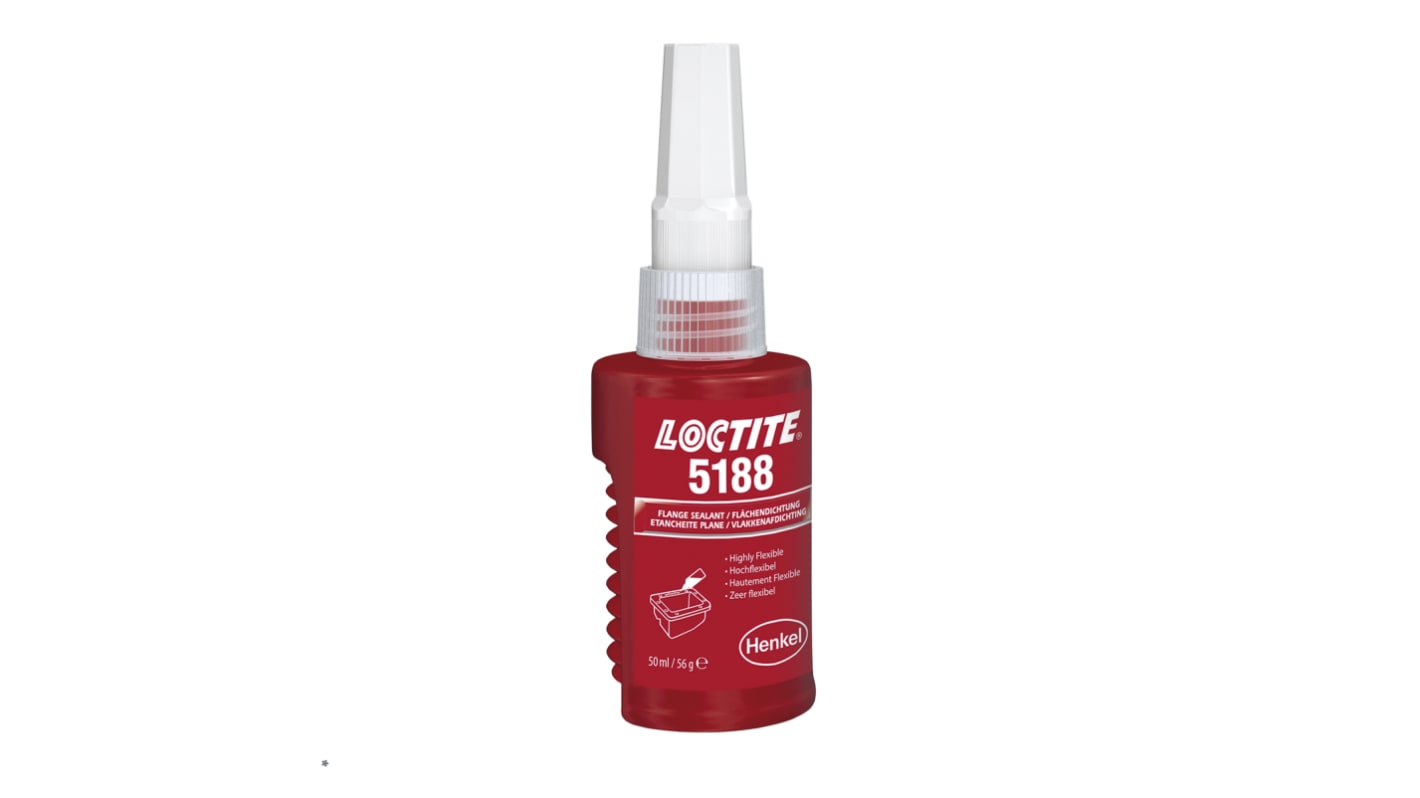 Adhésif d'étanchéité Loctite, Rouge, Cartouche 50 ml, +150°C max