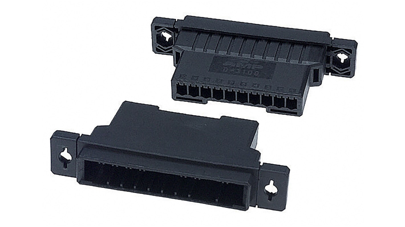 Carcasa de conector TE Connectivity 1-178802-8, Serie Dynamic 3000, paso: 3.81mm, 10 contactos, , 1 fila filas, Recto,