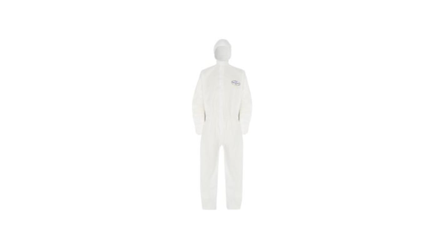 Kimberly Clark KleenGuard® A25+ Einweg-Overalls XL Weiß, 182 → 188cm L. mit Kapuze Herren, Polypropylen