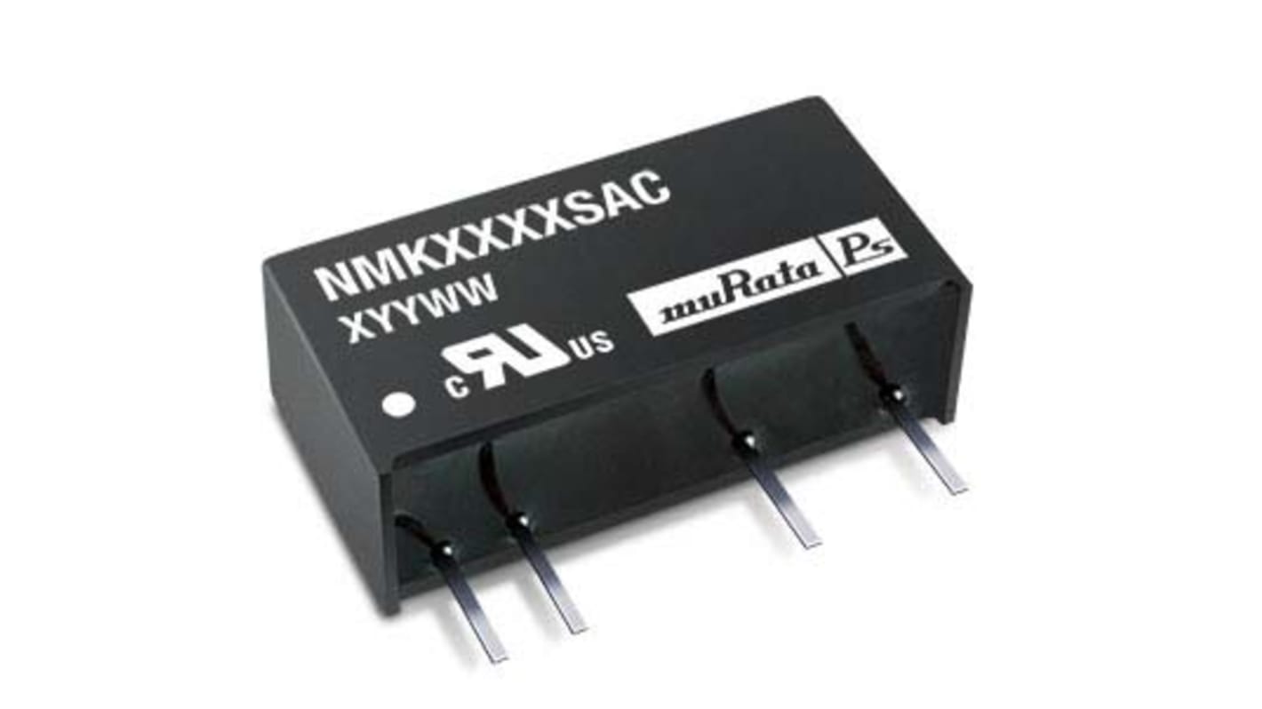 Murata Power Solutions NMK DC-DC Converter, ±15V dc/ ±67mA Output, 13.5 → 16.5 V dc Input, 2W, Through Hole,