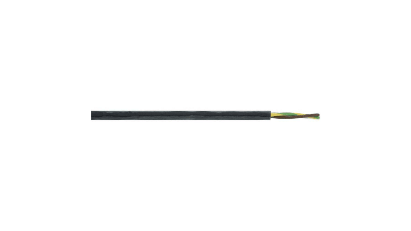 Lapp ÖLFLEX Netzkabel, 2-adrig Typ Twisted-Pair Schwarz x 0,5 mm² /Ø 3.9mm,  50m, 500 V, Polytetrafluorethylen PTFE