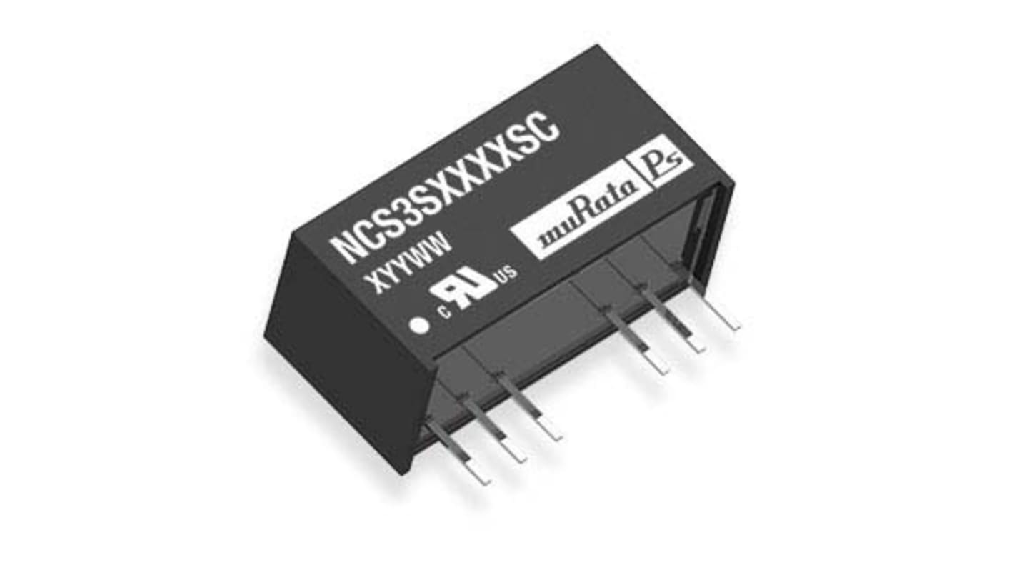 Murata Power Solutions NCS1 DC-DC Converter, 12V dc/ 83mA Output, 9 → 36 V dc Input, 1W, Through Hole, +105°C