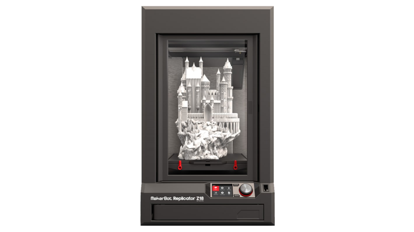 MakerBot 305 x 305 x 457mm Ethernet, USB, Wi-Fi 493 x 565 x 861mm 1.75mm MP05950 0.1mm Replicator Z18 5. generacji Nie