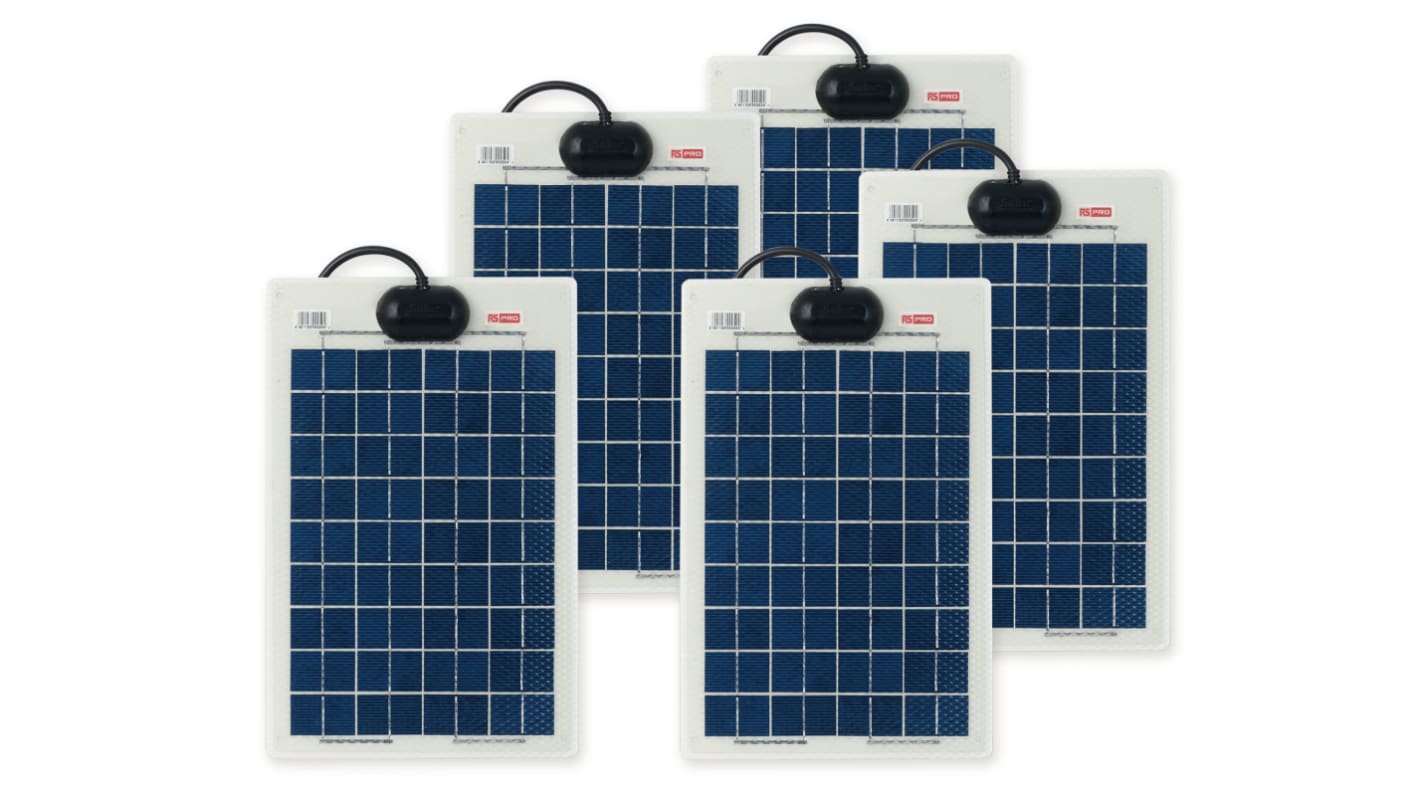 RS PRO 10W Polycrystalline solar panel RS