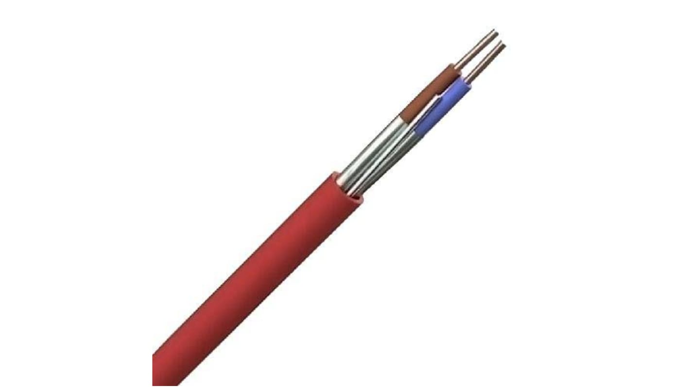 Cable de alimentación CAE Groupe SIHF de 2 núcleos, 0,75 mm², Ø ext. 7mm, long. 50m, 300 V, 500 V, funda de Silicona,