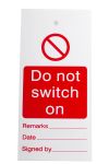 Product image for Lockout Tag "Do not switch on"