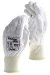 Product image for POLYFLEX PU COATED GLOVES WHITE 8 3PRS