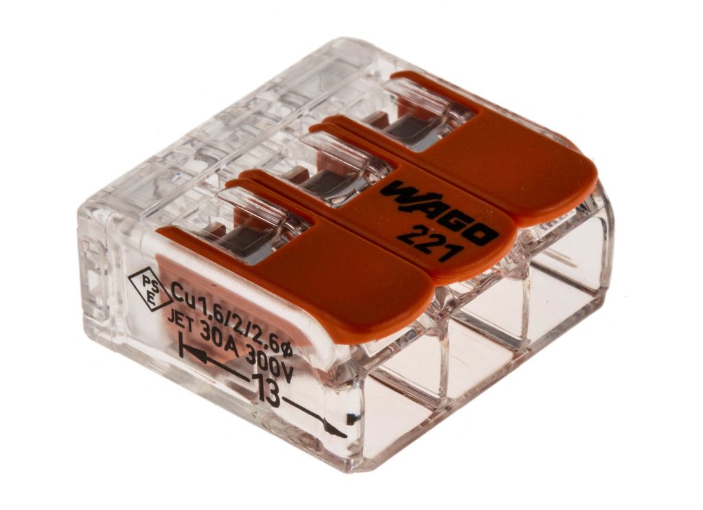 Wago 221 Connector 5-Way 0.5-6mm²