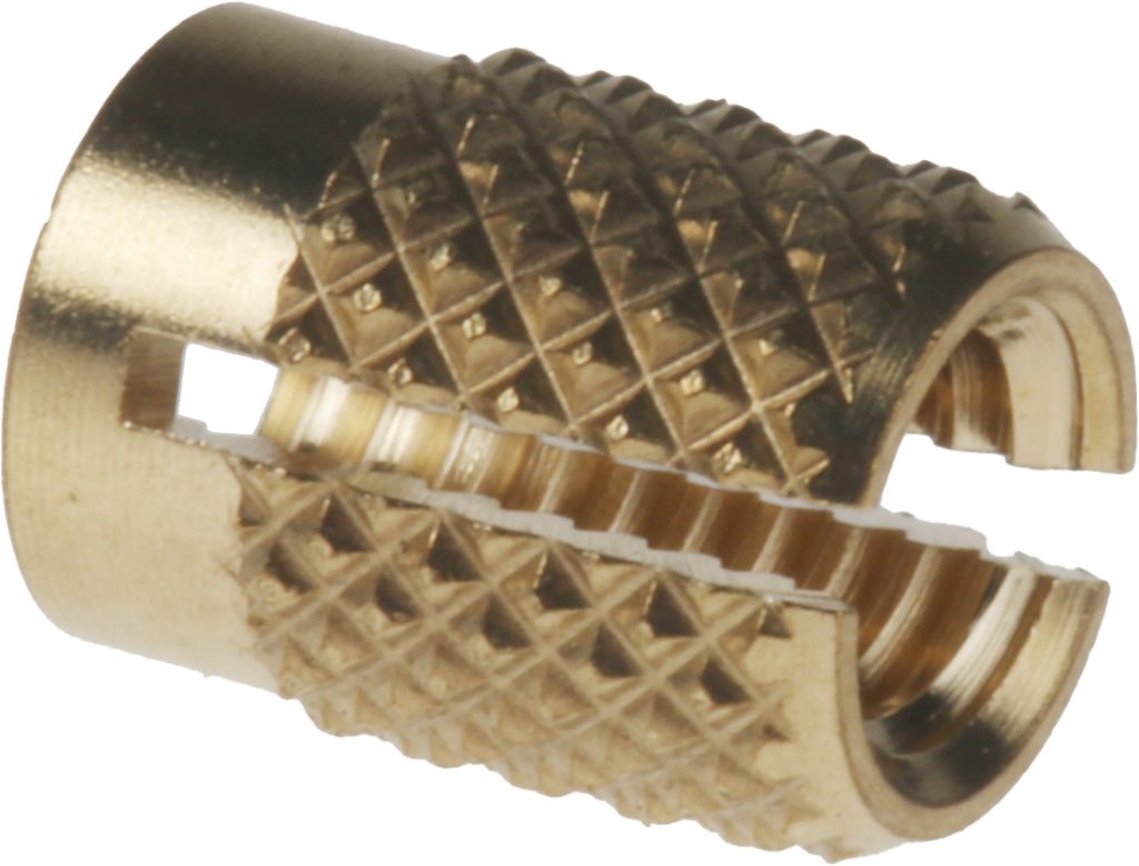 RS PRO, M4 Brass Threaded Insert diameter 5.6mm Depth 7.95mm - RS