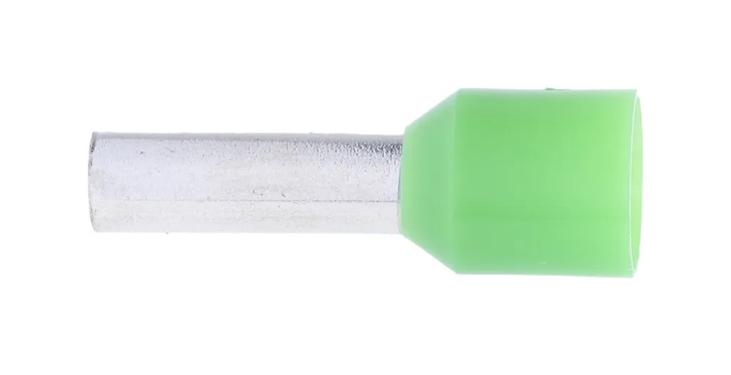 Product image for Grn insulated bootlace ferrule,12mm pin
