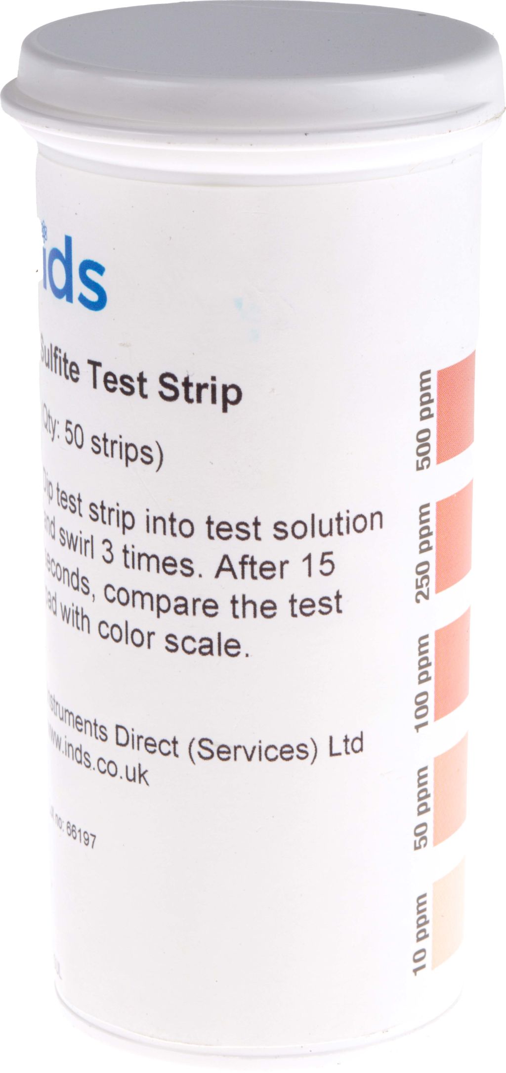 Free Sulfite Test Strips - 10-500 Ppm Detection For Food & Water Testing (50 Strips)