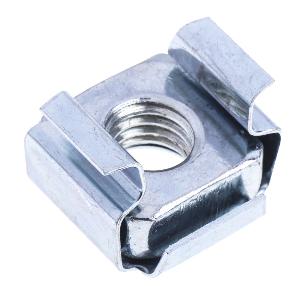 Znpt Steel Wide Type Caged Nut M6 Rs Components Indonesia