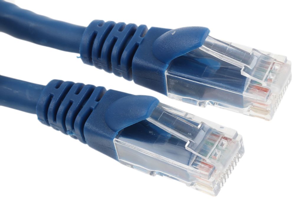 RS PRO Cat6 Male RJ45 to Male RJ45 Ethernet Cable, S/FTP, Blue PVC Sheath,  10m