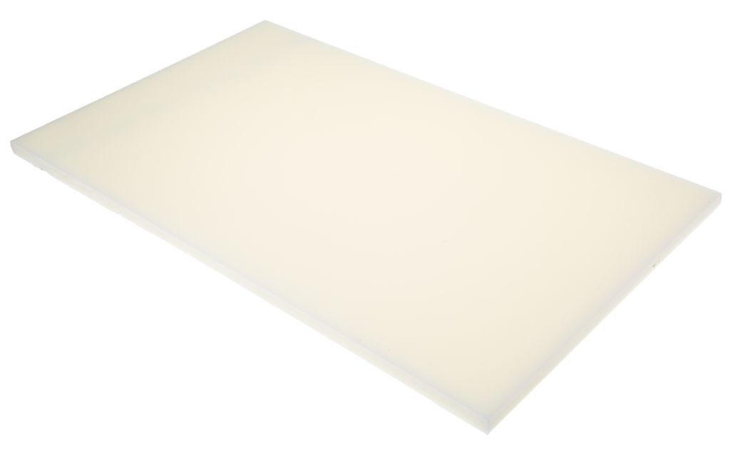 Natural Plastic Sheet, 500mm x 300mm x 12mm