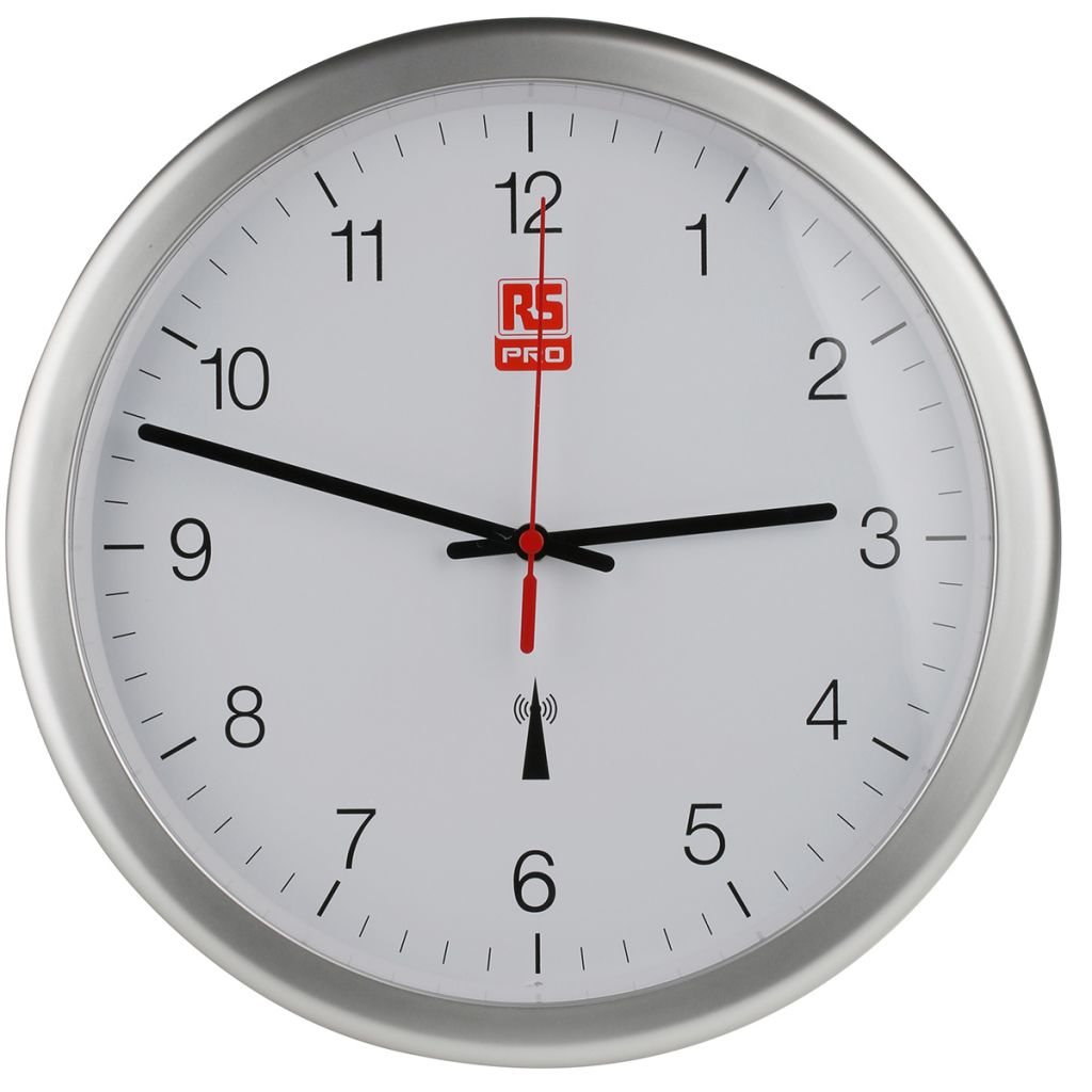 300mm Dia Radio Controlled Wall Clock Rs Components Indonesia