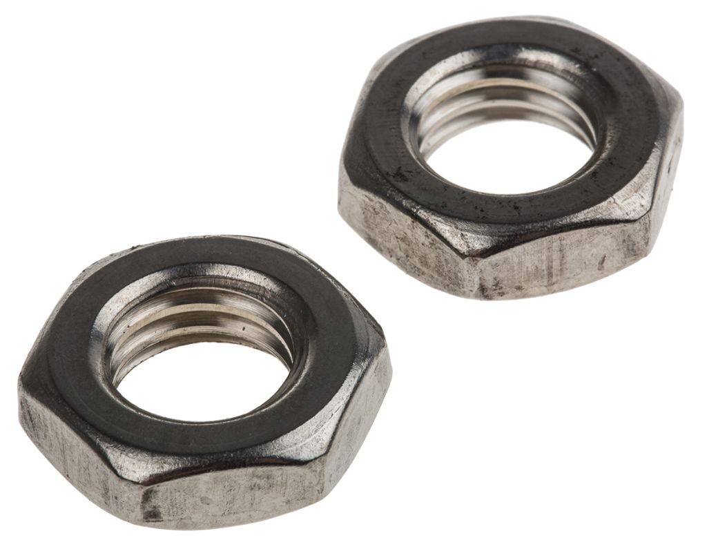 RS PRO, Plain Stainless Steel Hex Nut, DIN 439, M12 - RS