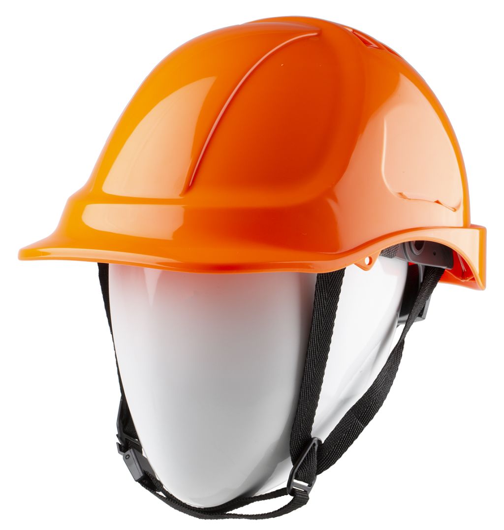 RS PRO Orange Safety Helmet, Ventilated - RS Components Indonesia