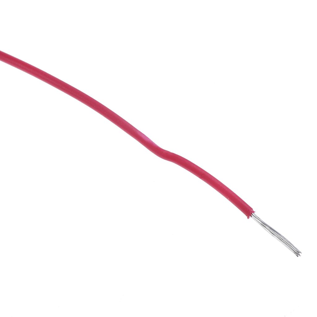 Alpha Wire 1565RD 18 AWG 1000V Solid Stranding PVC Insulation Red Hook