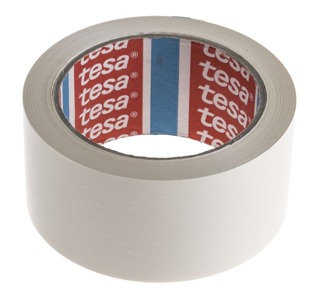 Tesa 4120 White Packing Tape, 66m x 50mm - RS Components Vietnam