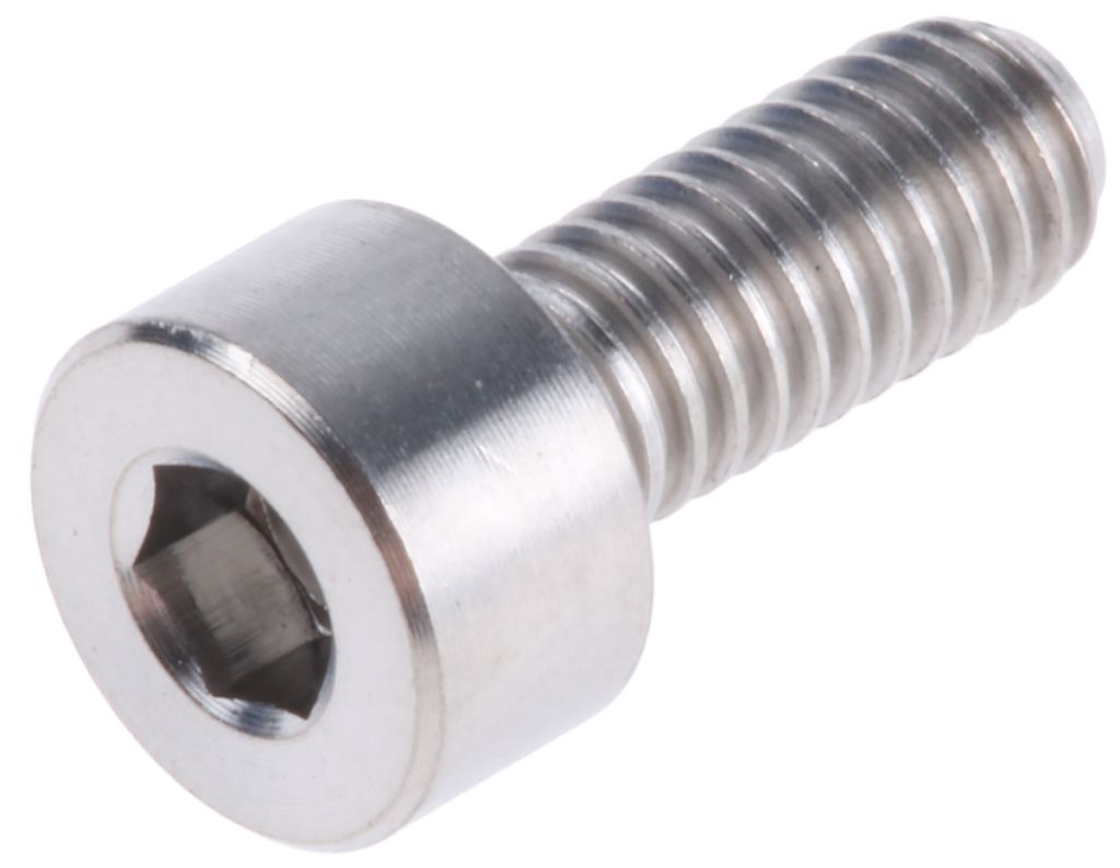 RS PRO M10 x 70mm Hex Socket Cap Screw Plain Stainless Steel