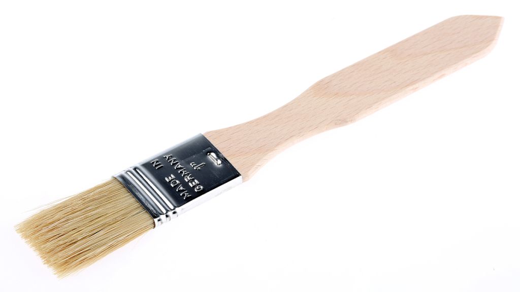 Cottam Thin 6.4mm Fibre Paint Brush with Round Bristles