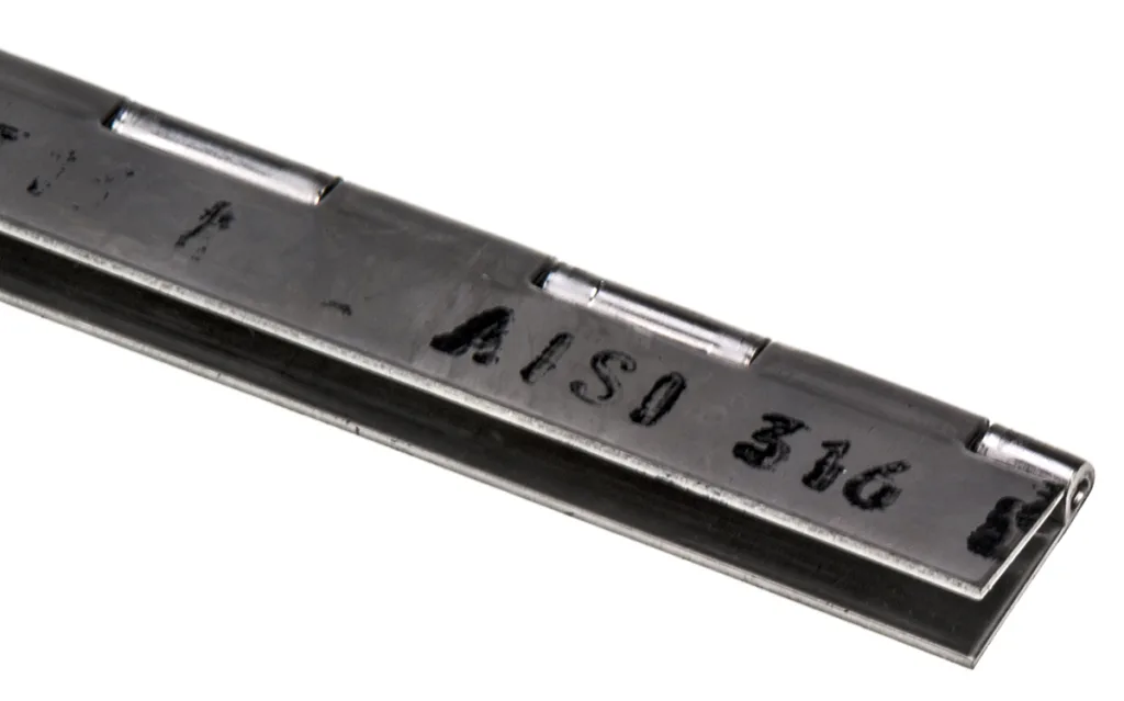 Product image for 316S/STEEL PIANO HINGE,1020X30X1MM