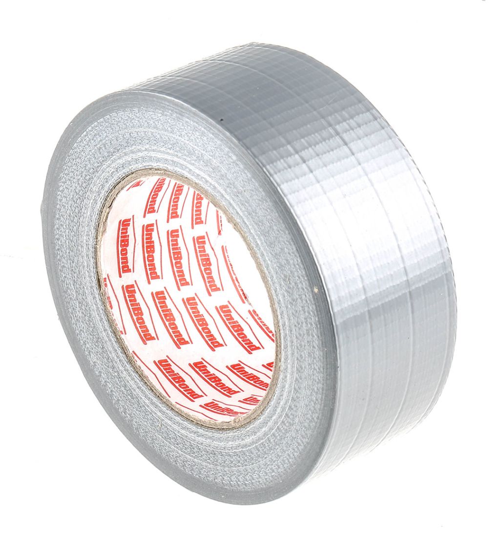 Loctite UniBond Duct Tape Duct Tape, 50m x 50mm, Silver, PE Coated