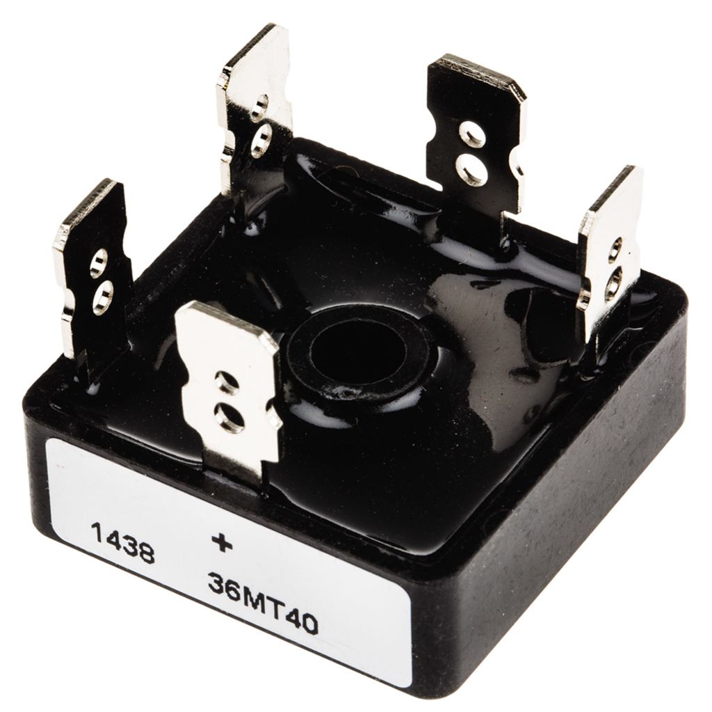 Vishay VS-36MT40, 3-phase Bridge Rectifier, 35A 400V, 5-Pin D 63 - RS ...