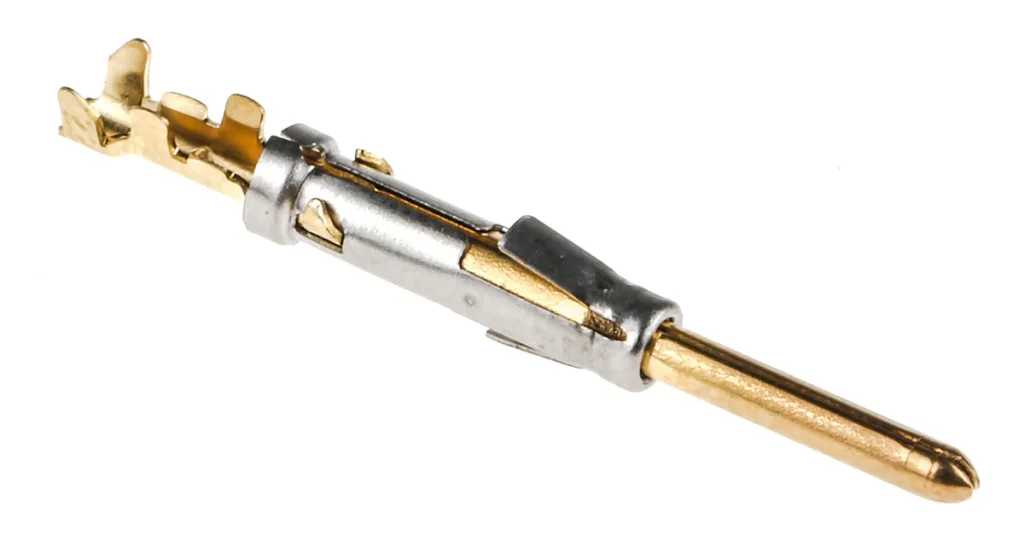 Product image for Gold flash crimp pin contact,22-20awg