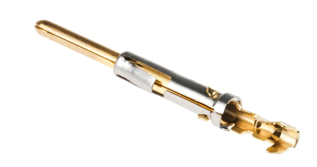 Product image for Gold flash crimp pin contact,22-20awg
