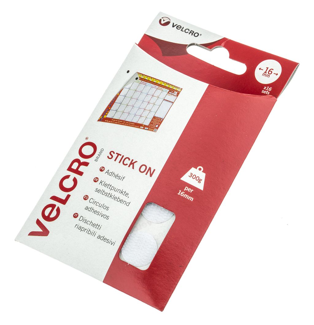 Velcro White Hook & Loop Tape, 16mm x 16mm - RS Components Vietnam