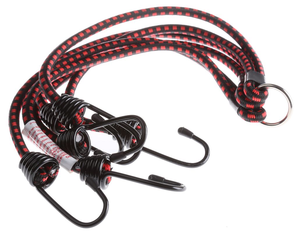 RS PRO 6 Hooks Bungee Cord, 800mm Long, 8 mm Diameter - RS Components  Indonesia