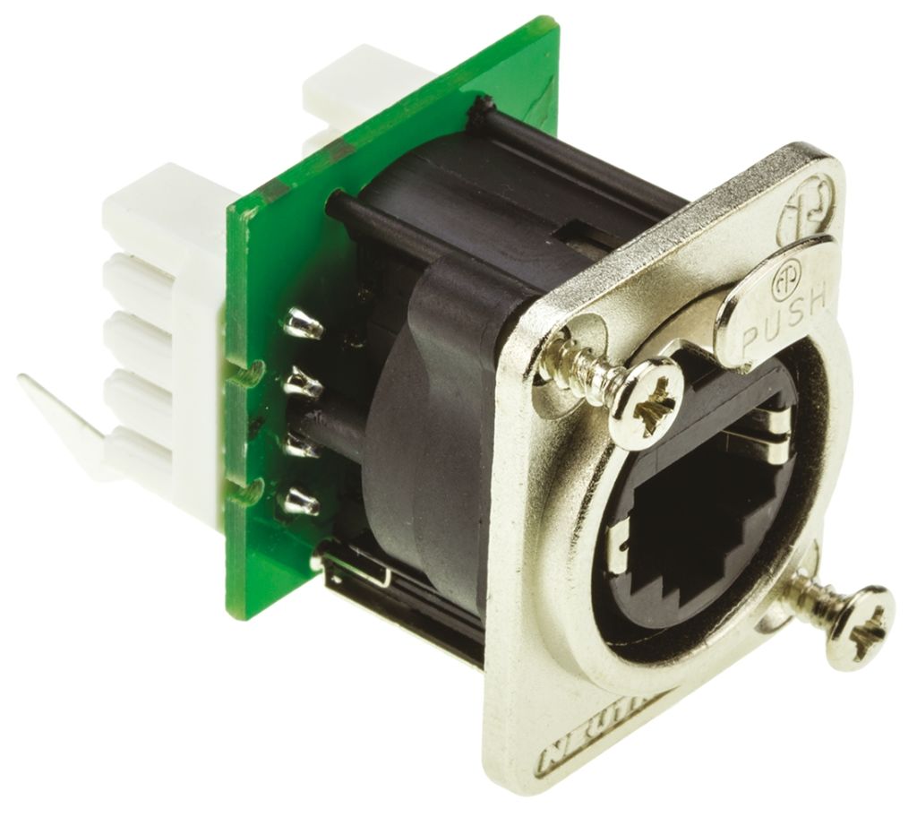 Conector Ethercon RJ45 Hembra Chasis Nickel Ne8fd Seetronic – AZPro