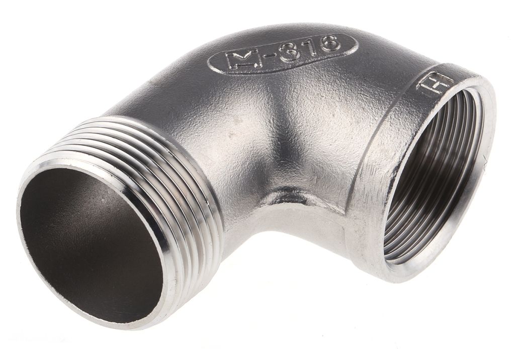 RS PRO Stainless Steel Circular 90° Elbow 1-1/4in G(P) Female x 1-1/4in  R(T) Male - RS Components Vietnam