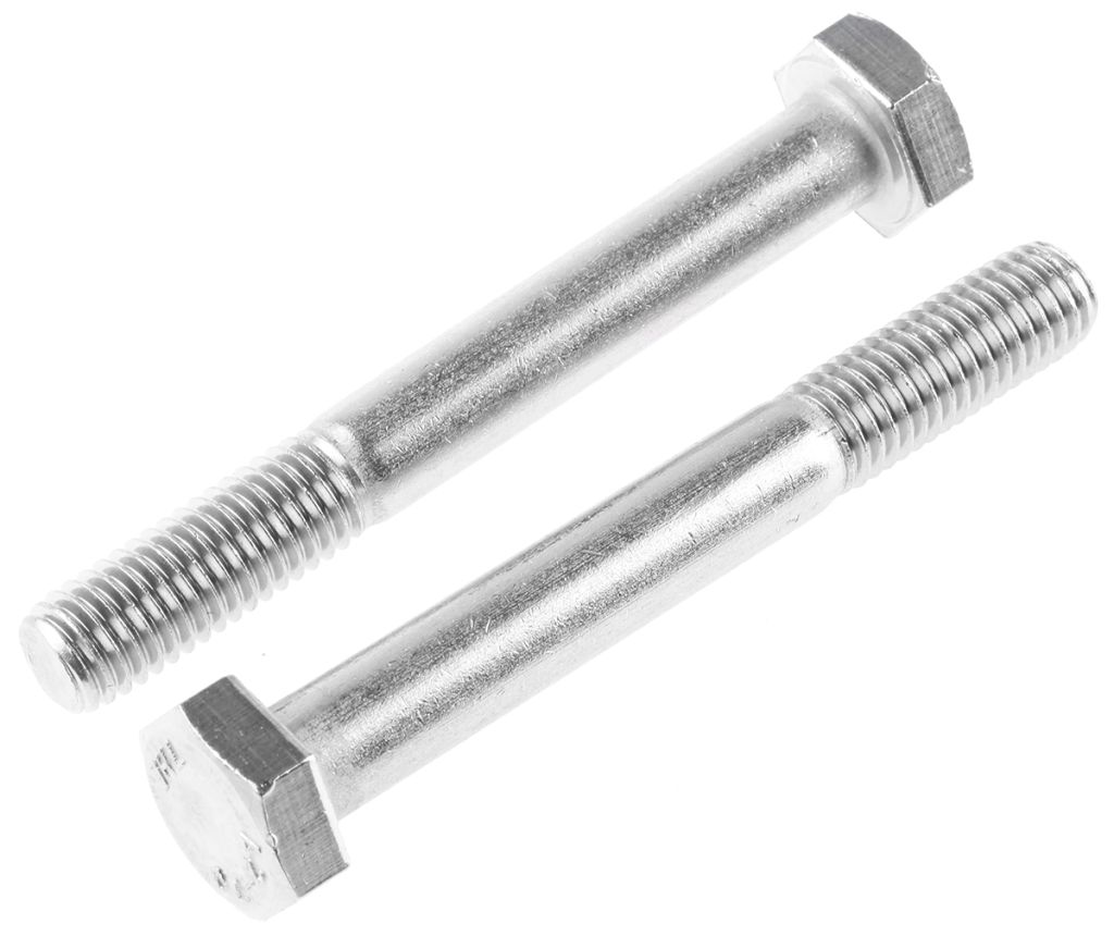 Plain Stainless Steel Hex Bolt M10 X 80mm Rs Components Indonesia